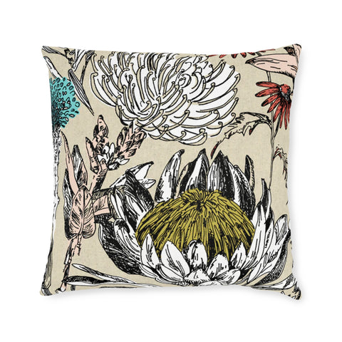 South African Protea Square Pillow