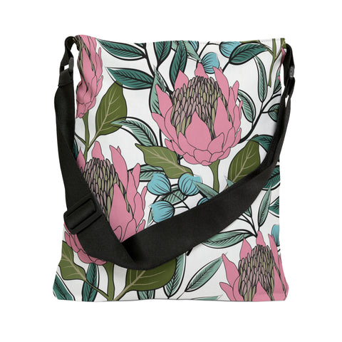 South African  Protea Tote bag African print design Protea Adjustable