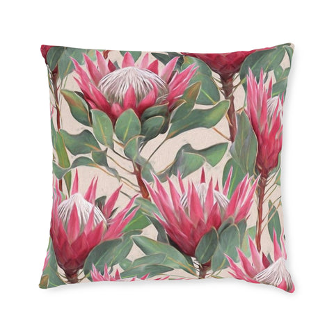 South African Protea Square Pillow