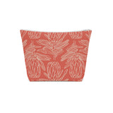 South African Protea Cotton Cosmetic Bag