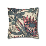 South African Protea Spun Polyester Pillowcase -Pillow not included