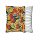 South African Protea Spun Polyester Pillowcase - Shipped from UK/USA/AUS