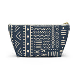 South African Ethnic Print Make up bag, Pencil Case Accessory Pouch w T-bottom