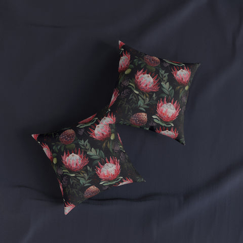 South African Protea Square Pillow