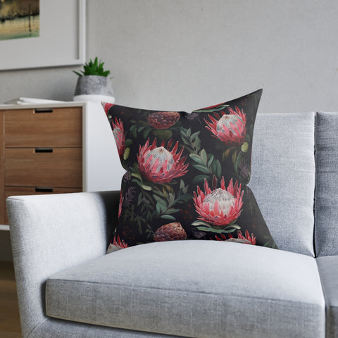 South African Protea Square Pillow