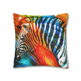 African Zebra Pillowcase Cover only - no filling is included