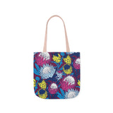 South African Protea Polyester Canvas Tote Bag