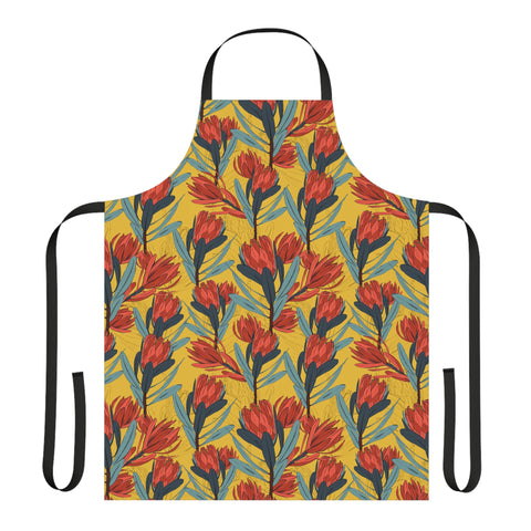 south African Protea Apron (AOP)