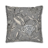 South African Protea Spun Polyester Pillowcase -Pillow not included