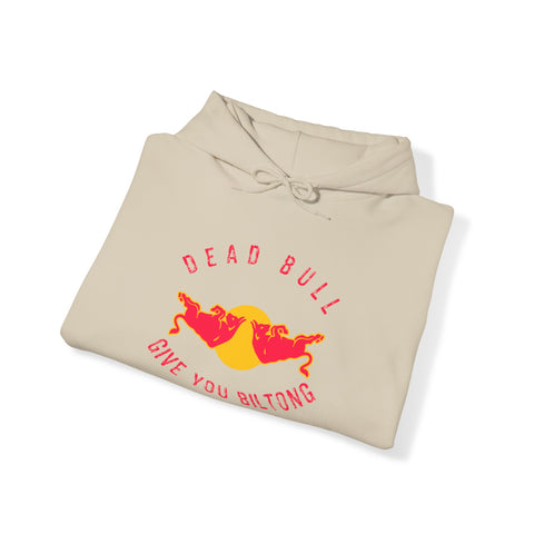 south African Dead Bull gives you Biltong Unisex Heavy Blend Hooded Sweatshirt