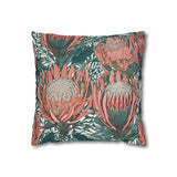 South African Protea Spun Polyester Pillowcase -Pillow not included