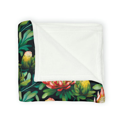 South African Protea Soft Polyester Blanket