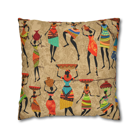 African Ladies Pillowcase Cover only - no filling is included