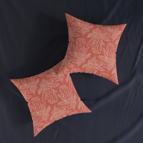 South African Guinea fowl Square Pillow