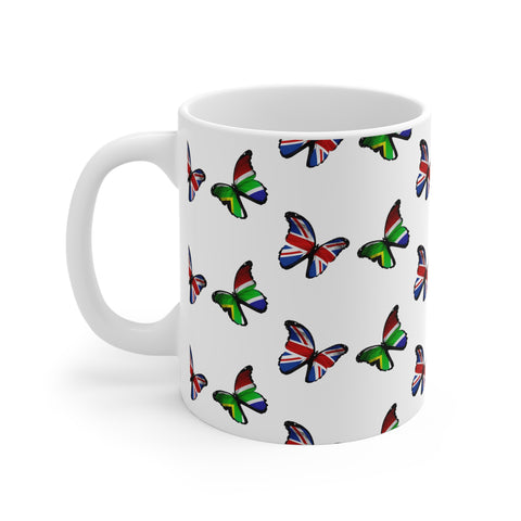 South African UK Flags 11oz Coffee Mug