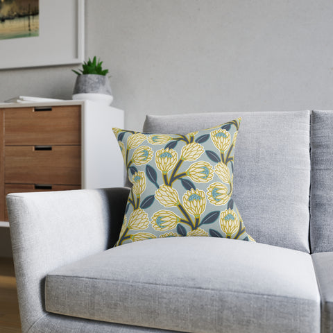 South African Protea Square Pillow