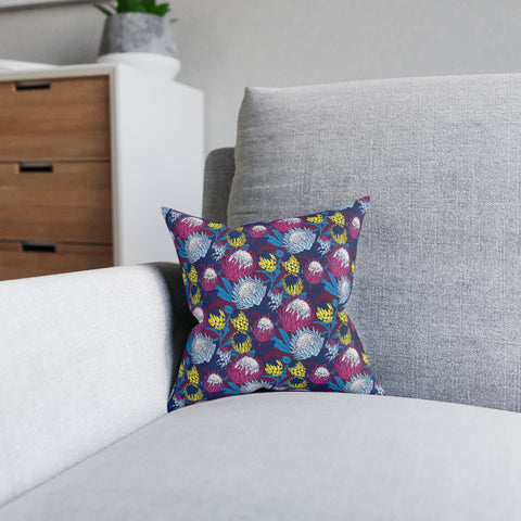 South African Protea Square Pillow