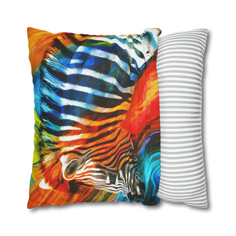 African Zebra Pillowcase Cover only - no filling is included