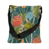 South African Protea Tote bag African print design Protea Adjustable