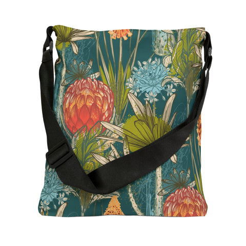 South African Protea Tote bag African print design Protea Adjustable