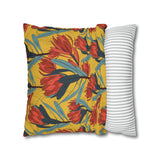 South African Protea Spun Polyester Pillowcase - Shipped from UK/USA/AUS