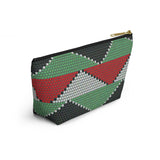 South African Ethnic Print Make up bag, Pencil Case Accessory Pouch w T-bottom