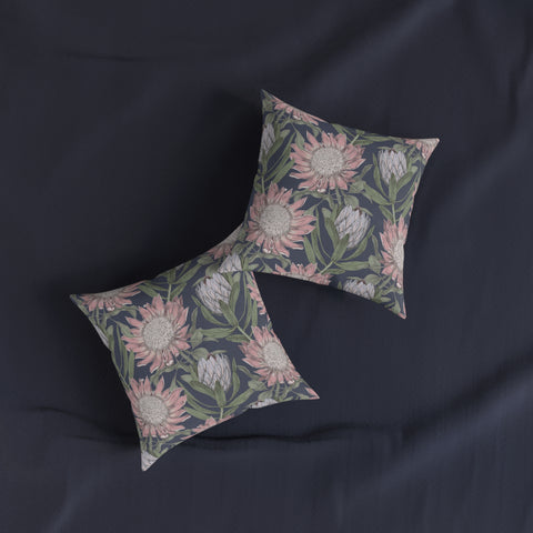 South African Protea Square Pillow