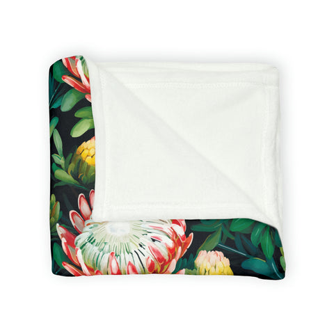 South African Protea Soft Polyester Blanket