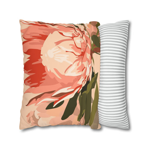 South African Protea Pillowcase Cover only - no filling is included