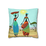 African Ladies  Pillowcase Cover only - no filling is included