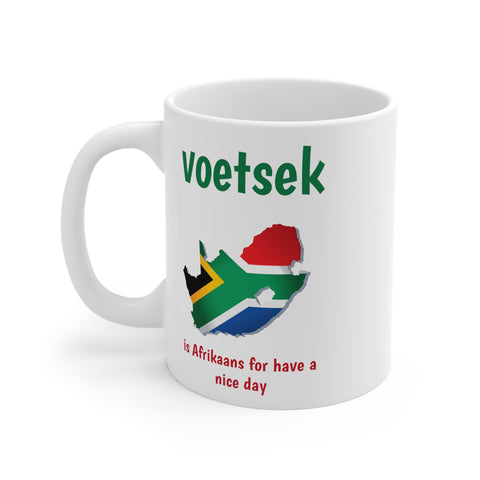 Voetsek South African slang 11oz White Mug