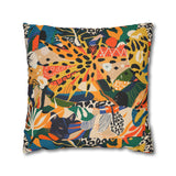 African abstract people and animal print Pillowcase Cover only - no filling is included