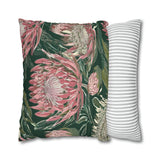 South African Protea Spun Polyester Pillowcase -Pillow not included