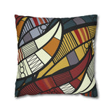 African abstract warm colours Pillowcase Cover only - no filling is included