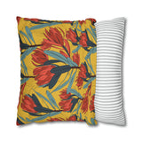 South African Protea Spun Polyester Pillowcase - Shipped from UK/USA/AUS