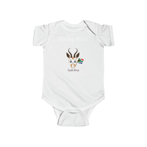 Baby Bokkie South Africa Baby  Jersey Bodysuit