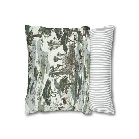 African Safari springoks and animal print Pillowcase Cover only - no filling is included