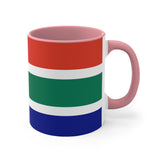 South Africa Flag Accent Mugs, 11oz