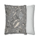 South African Protea Spun Polyester Pillowcase -Pillow not included