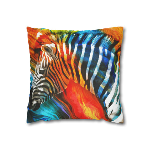 African Zebra Pillowcase Cover only - no filling is included