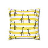 African Giraffe stripe yellow Pillowcase Cover only - no filling is included