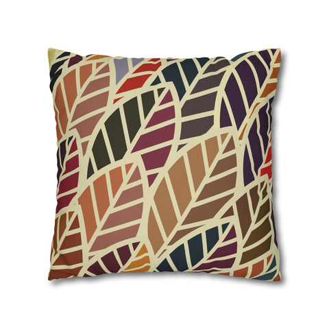 South African abstract leaves and design Pillowcase Cover only - no filling is included