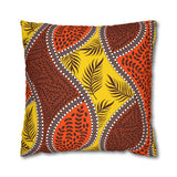 African Leaves and colours Pillowcase Cover only - no filling is included