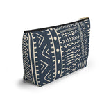 South African Ethnic Print Make up bag, Pencil Case Accessory Pouch w T-bottom