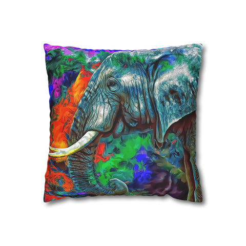 African Elephant Pillowcase Cover only - no filling is included