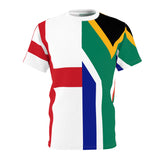 South African Flag and England Flag Unisex T-shirt