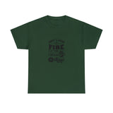 First I light the Fire then I Braai Things  South African Shirt,  Afrikaans / Braai Unisex Heavy Cotton Tee