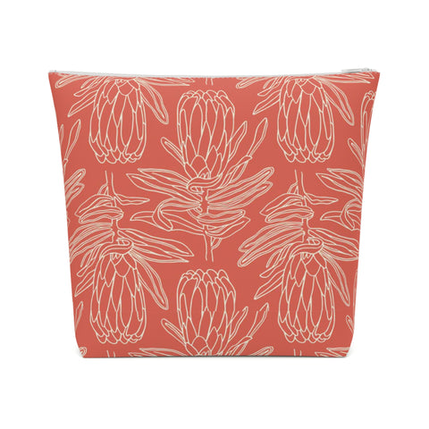 South African Protea Cotton Cosmetic Bag