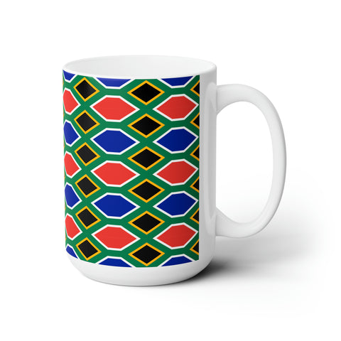 South African Flag Ceramic Mug 15oz - Dispatched from USA