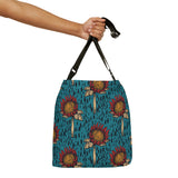 South African  Protea Tote bag African print design Protea Adjustable